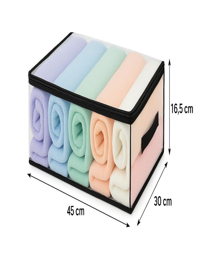 VYNTRIX Transparent Plastic Clothes Storage Bag (Pack of 4) | Clothes Organiser for Wardrobe | Saree Covers with zip |Saree Organizer for Wardrobe | Saree Bags Storage | Saree Covers for Storage - Image 4